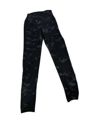 Zella Black Tonal Print High-Waist Leggings